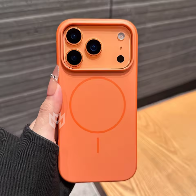 Case iPhone MagSafe Minimalista Proteção Interna Aveludada