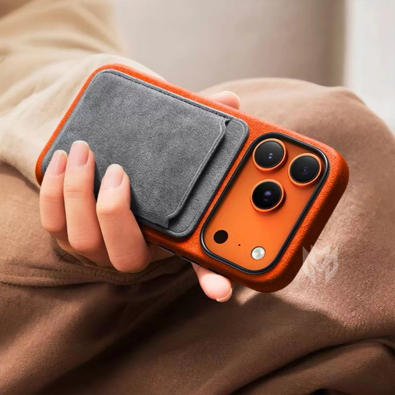 Case iPhone em Alcantara Italiana Premium MagSafe