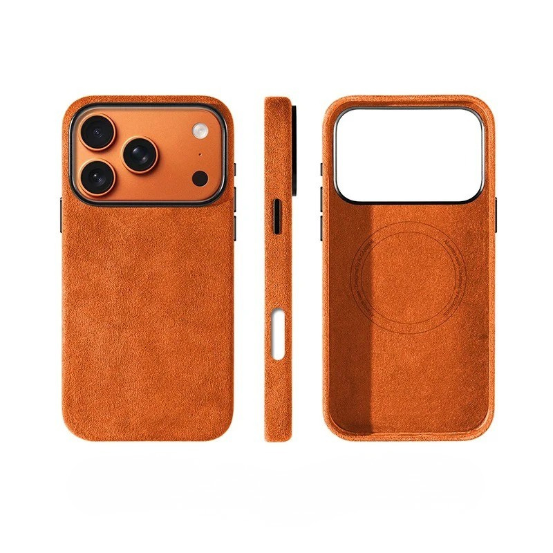 Case iPhone em Alcantara Italiana Premium MagSafe