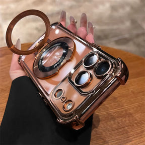 Case Antiqueda Mag Safe com Almofada de Ar para iPhone + Proteção para lentes (Lançamento 2026)