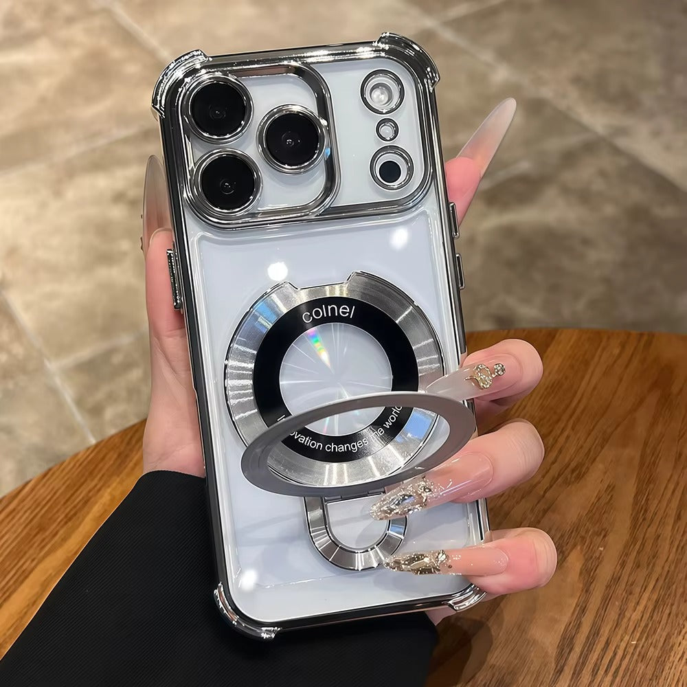 Case Antiqueda Mag Safe com Almofada de Ar para iPhone + Proteção para lentes (Lançamento 2026)