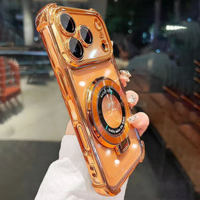 Case Antiqueda Mag Safe com Almofada de Ar para iPhone + Proteção para lentes (Lançamento 2026)