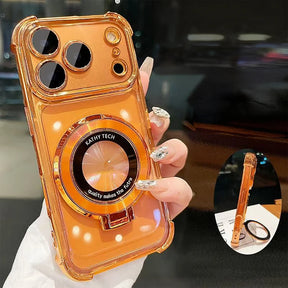 Case Antiqueda Mag Safe com Almofada de Ar para iPhone + Proteção para lentes (Lançamento 2026)
