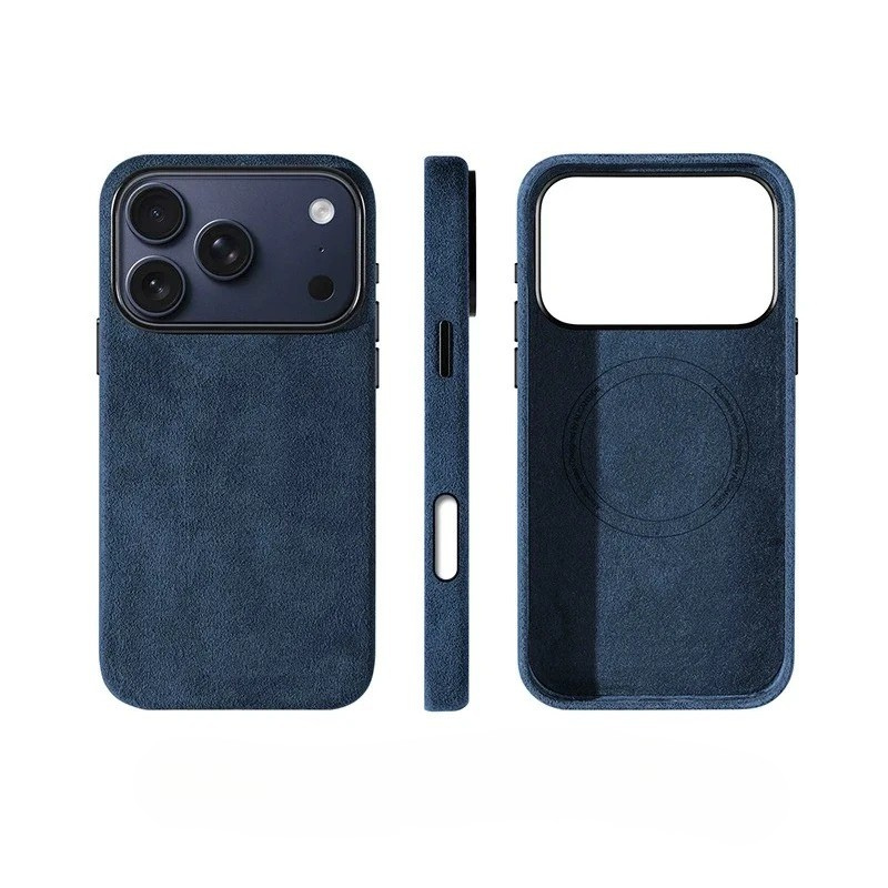 Case iPhone em Alcantara Italiana Premium MagSafe